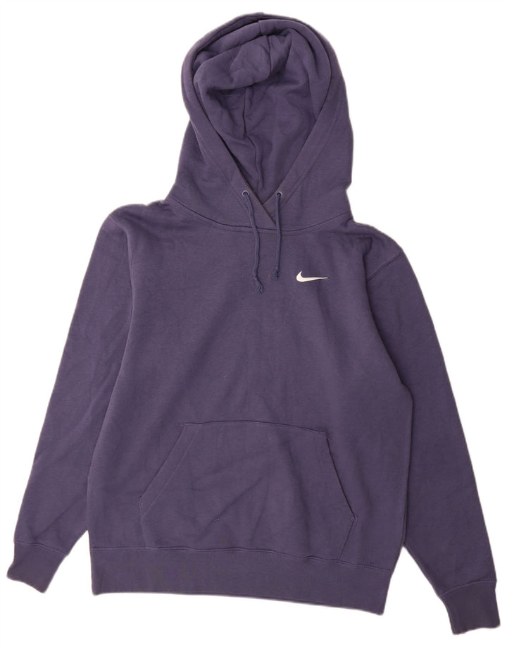 Felpa con cappuccio da uomo Nike Small in cotone blu navy