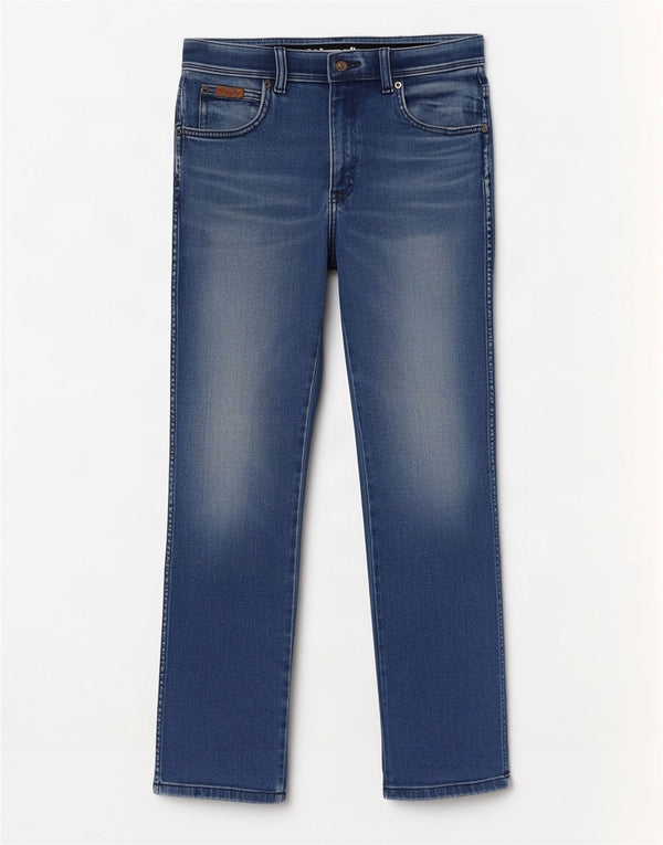 Jeans Wrangler Texas Slim da uomo W32 L30 in cotone blu