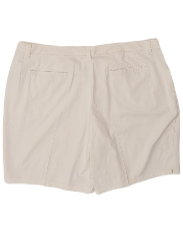 Pantaloncini chino Nike Dri Fit da donna UK 20 2XL W38 L8 cotone bianco