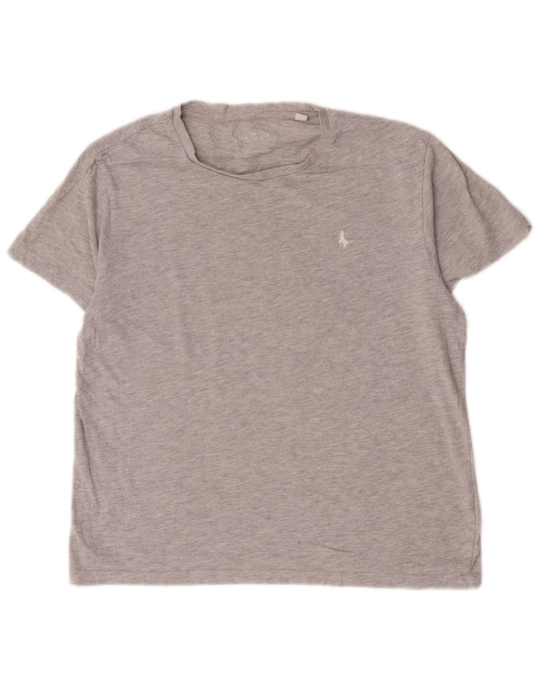 T-shirt oversize da donna Jack Wills Top UK 10 piccolo cotone grigio