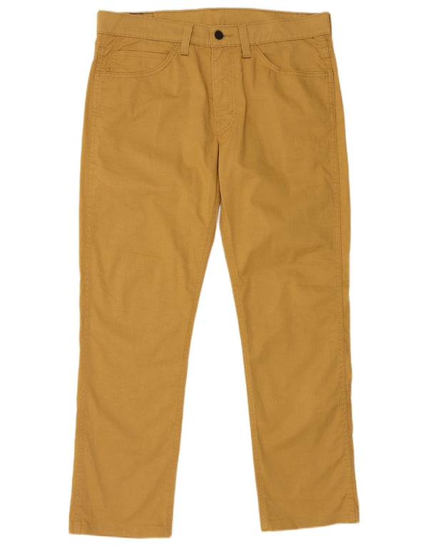 Levi's Uomo 511 Pantaloni Casual Slim W34 L28 Cotone Giallo