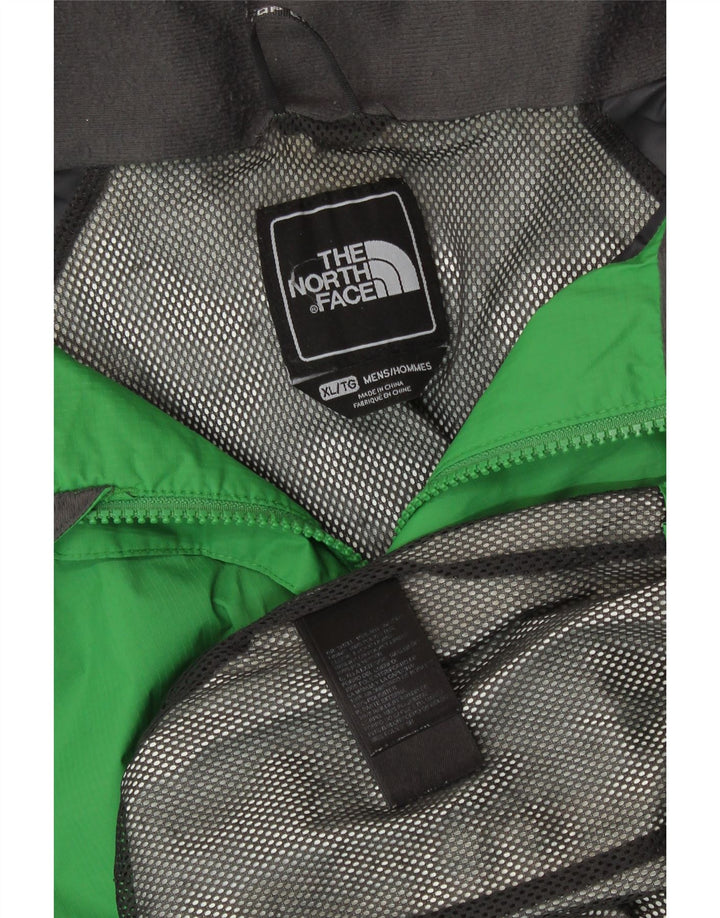THE NORTH FACE Giacca antipioggia da uomo con cappuccio UK 42 XL Nylon verde