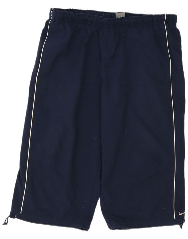 Pantaloncini sportivi da uomo Nike XL Sport in poliestere a righe blu navy