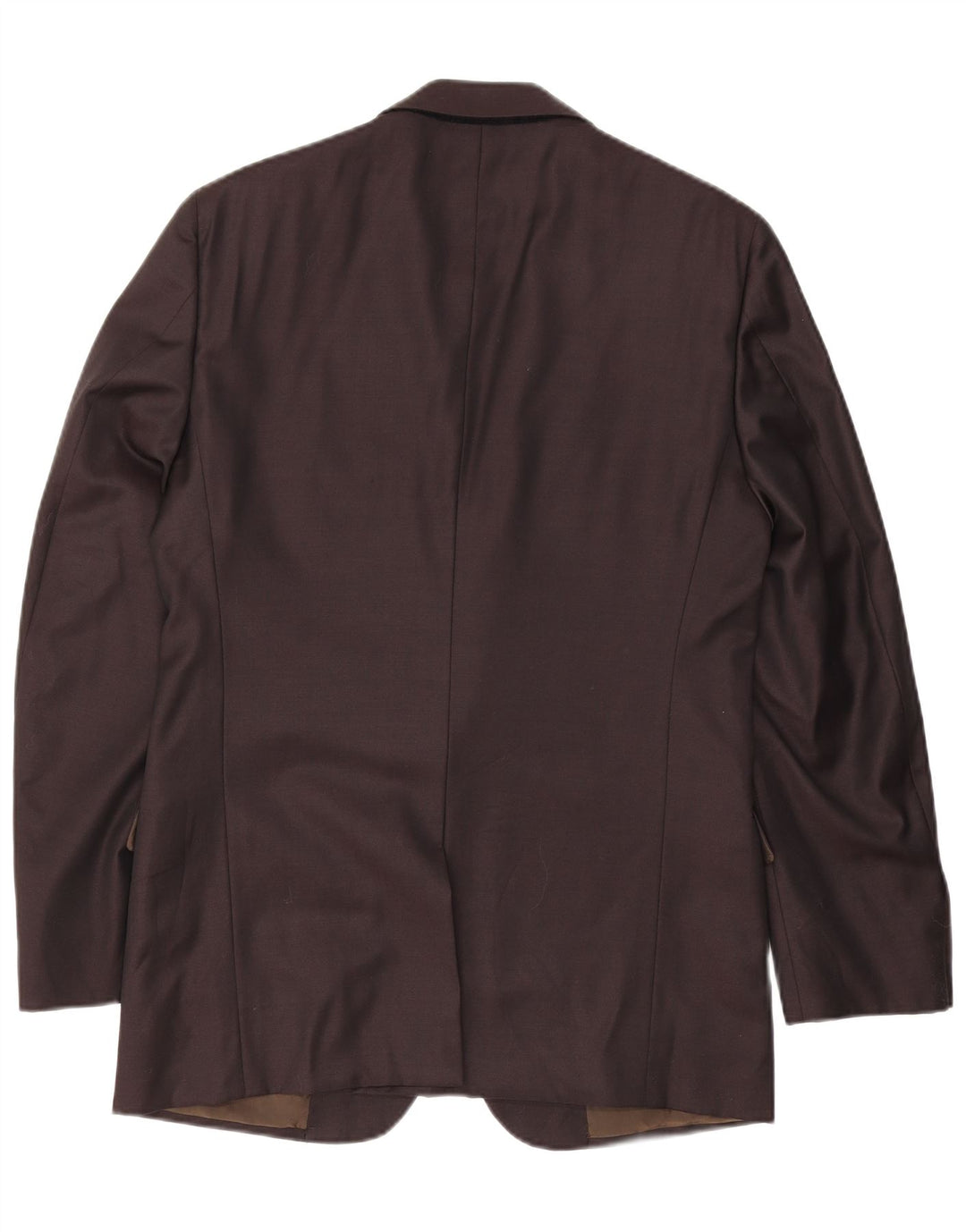 Giacca blazer da uomo a 2 bottoni Calvin Klein, grande, in lana vergine bordeaux