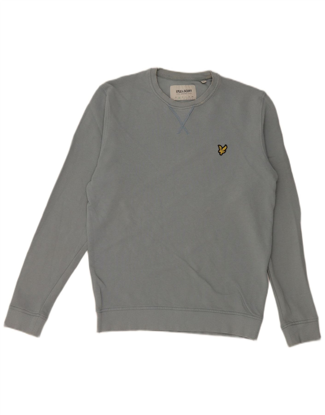 Lyle & Scott Felpa da uomo Maglione piccolo cotone blu