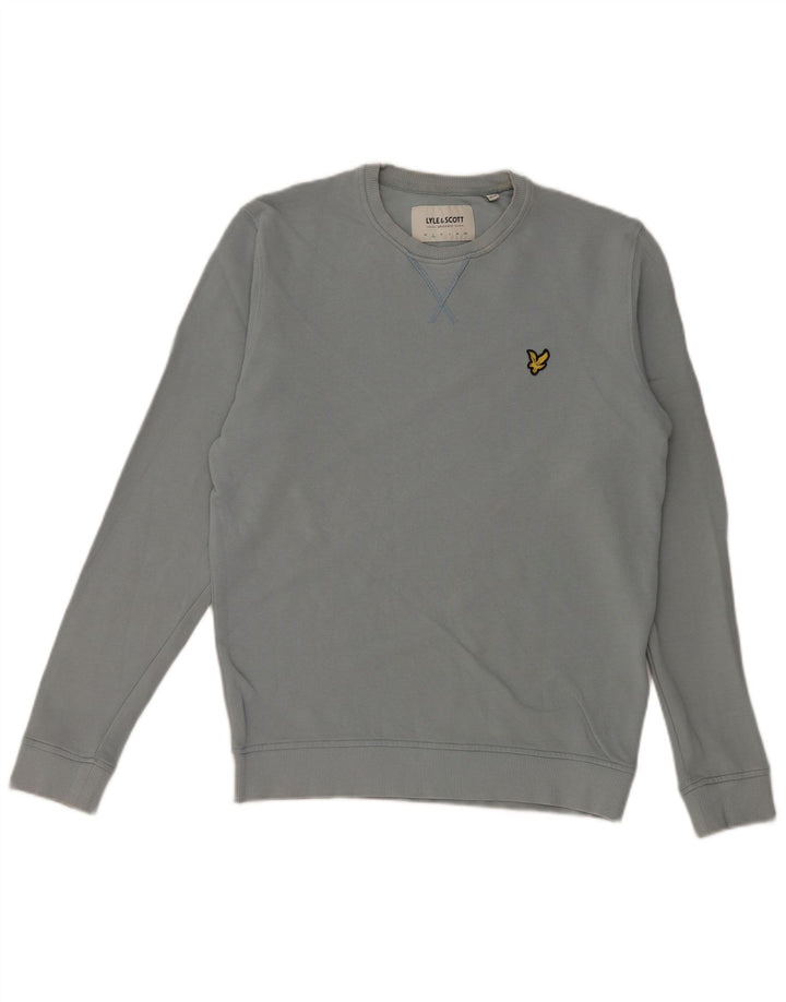 Lyle & Scott Felpa da uomo Maglione piccolo cotone blu