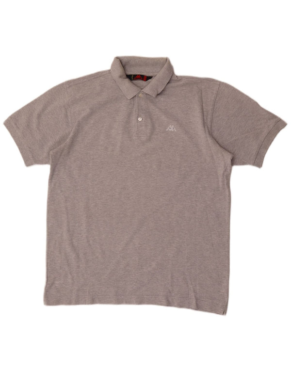 Polo Kappa Uomo Large in Cotone Grigio