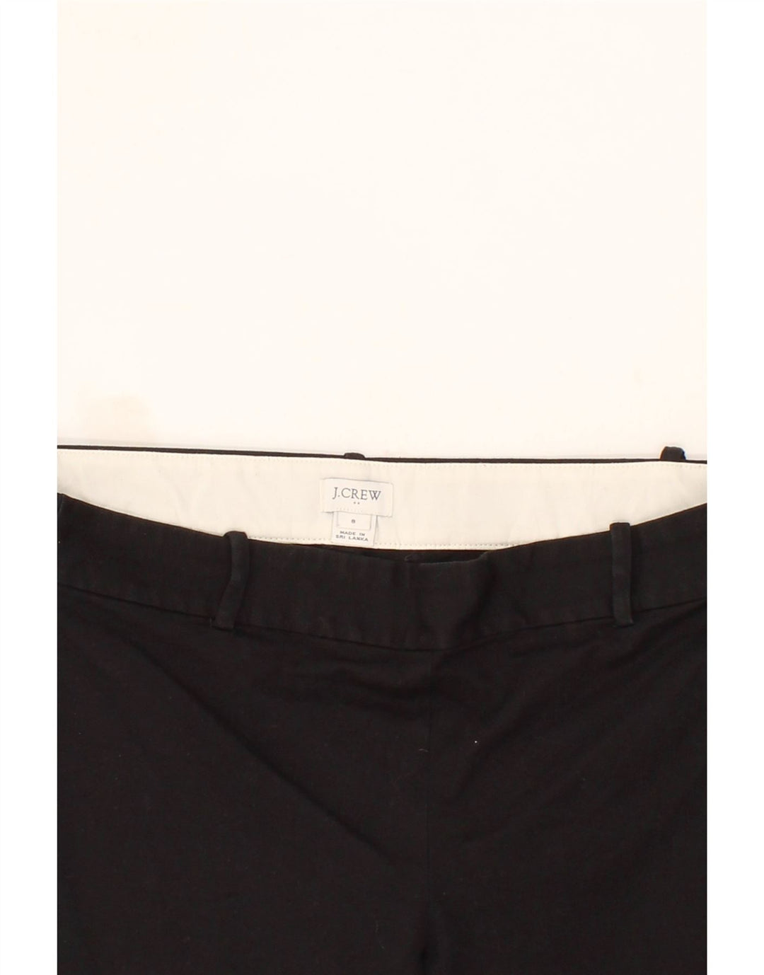 J. CREW Womens Slim Cropped Trousers US 8 Medium W30 L25 Black Cotton Vintage J. Crew and Second-Hand J. Crew from Messina Hembry 