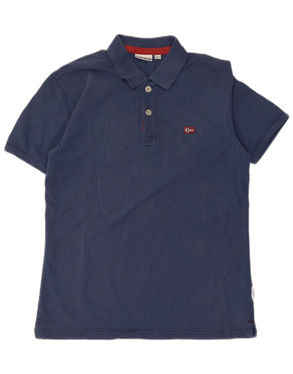Polo da uomo NAPAPIJRI piccola blu navy