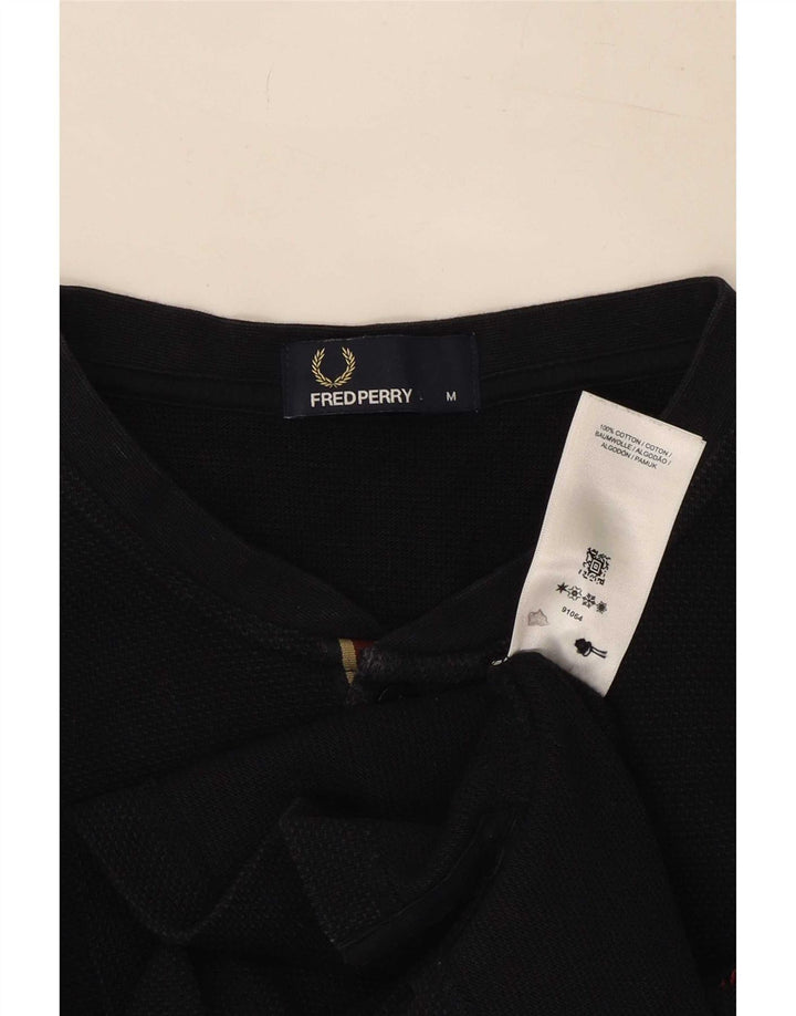 Top Fred Perry da uomo a maniche lunghe in cotone blu navy medio