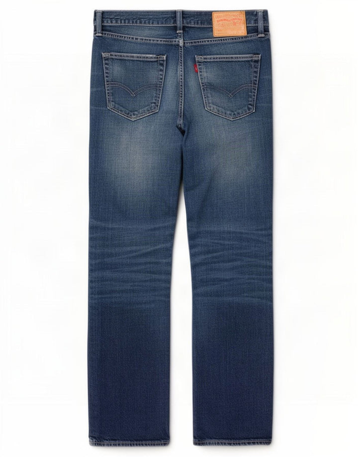 Levi's Uomo 527 Jeans Bootcut W34 L32 Cotone Blu