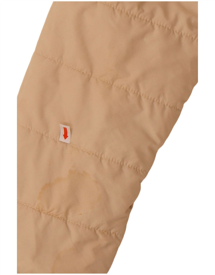 PUMA Womens Hooded Padded Jacket UK 10 Small Beige Polyester