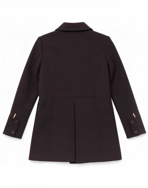Cappotto doppiopetto da donna Reiss UK 12 Medio Blu navy Poliestere