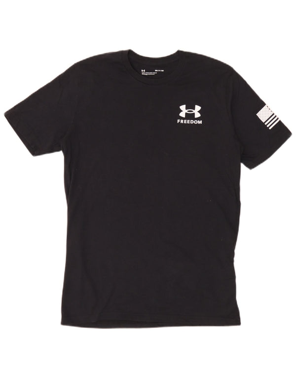 Maglietta grafica da uomo Under Armour Top Small in cotone nero