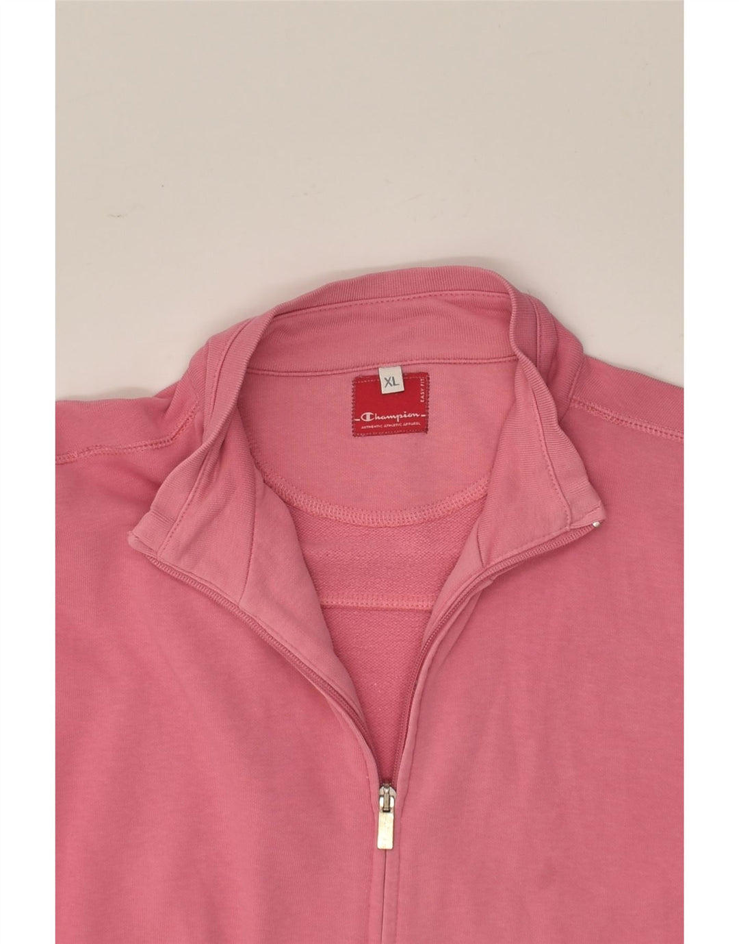 CHAMPION Womens Tracksuit Top Jacket UK 18 XL Pink Cotton | Vintage Champion | Thrift | Second-Hand Champion | Used Clothing | Messina Hembry 