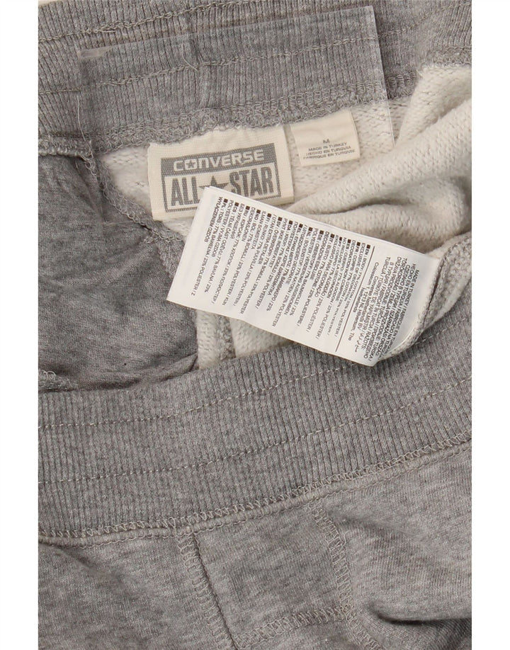 CONVERSE Pantaloncini sportivi da uomo in cotone screziato grigio medio