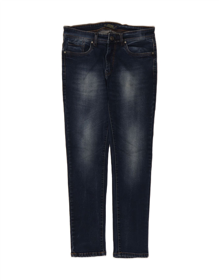 JACK & JONES Mens Slim Jeans W34 L34 Blue Vintage Jack & Jones and Second-Hand Jack & Jones from Messina Hembry 