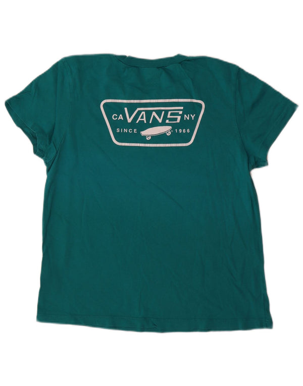 T-shirt grafica da donna Vans Top UK 12 cotone verde medio