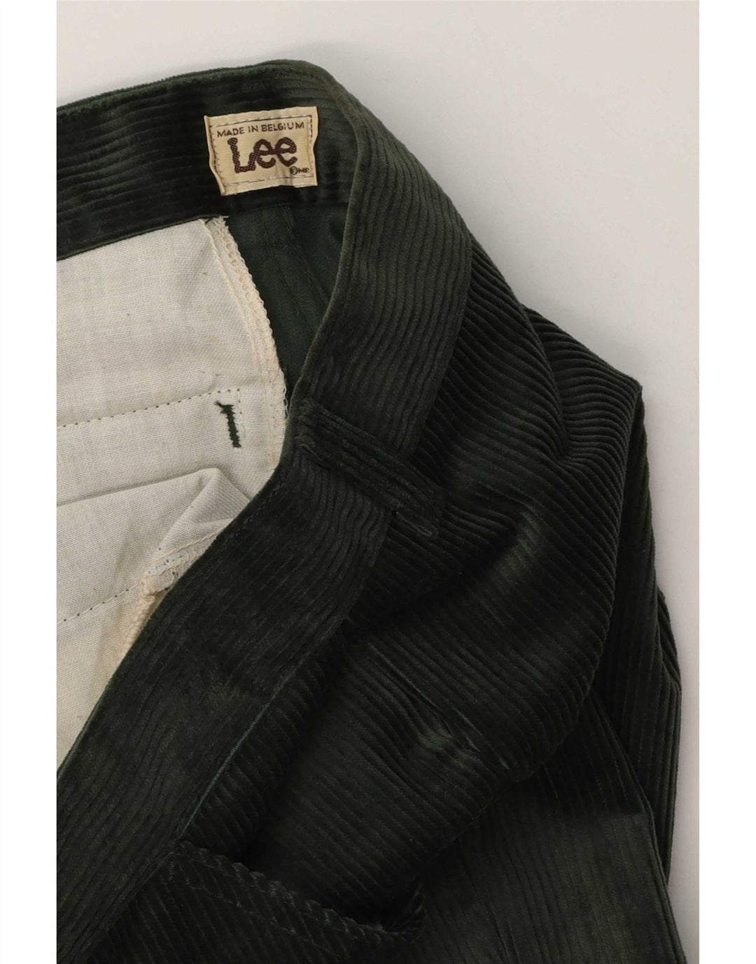 Pantaloni dritti da uomo in velluto a coste Lee W30 L36 Verdi