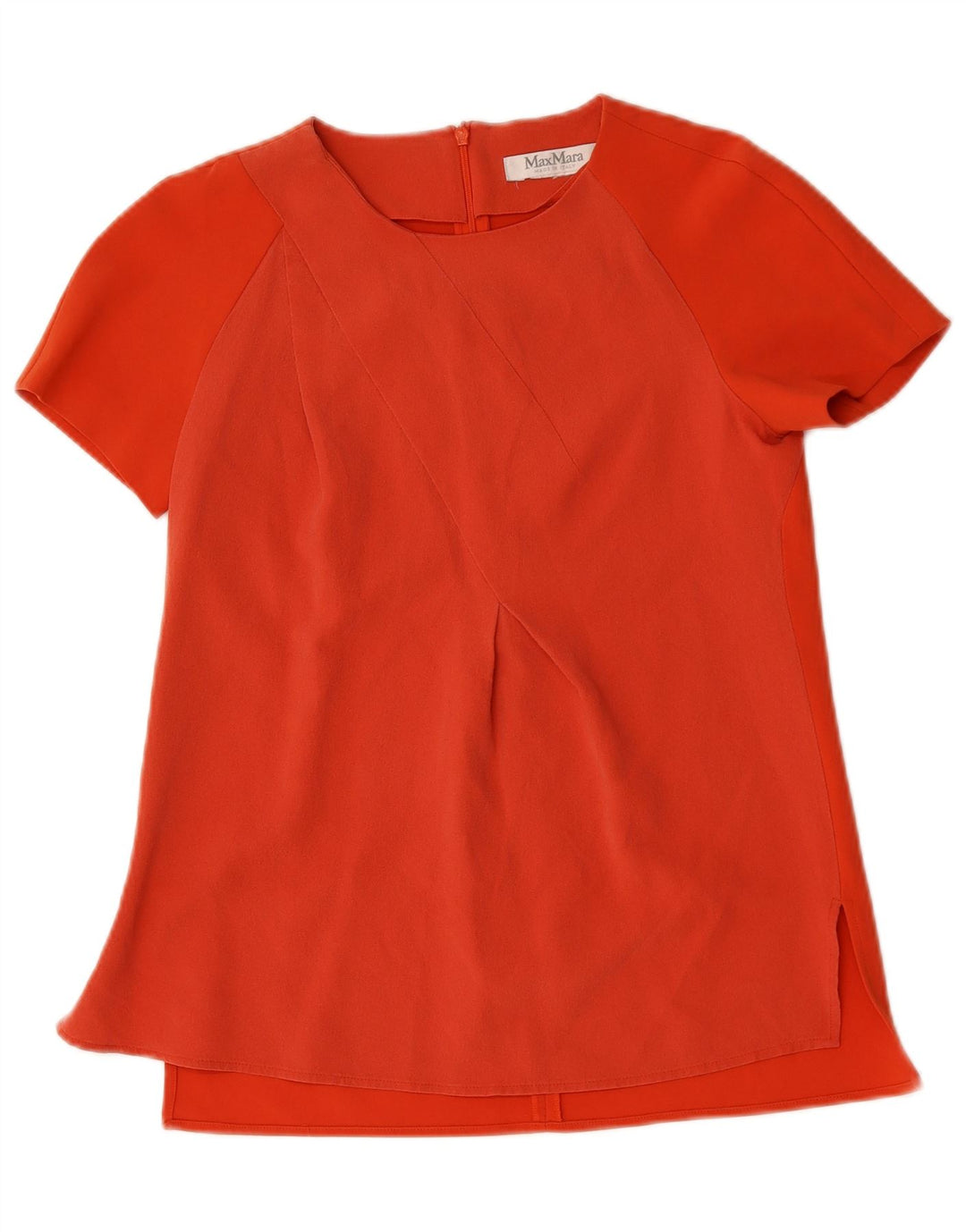 Top camicetta da donna MAX MARA UK 12 rosso medio
