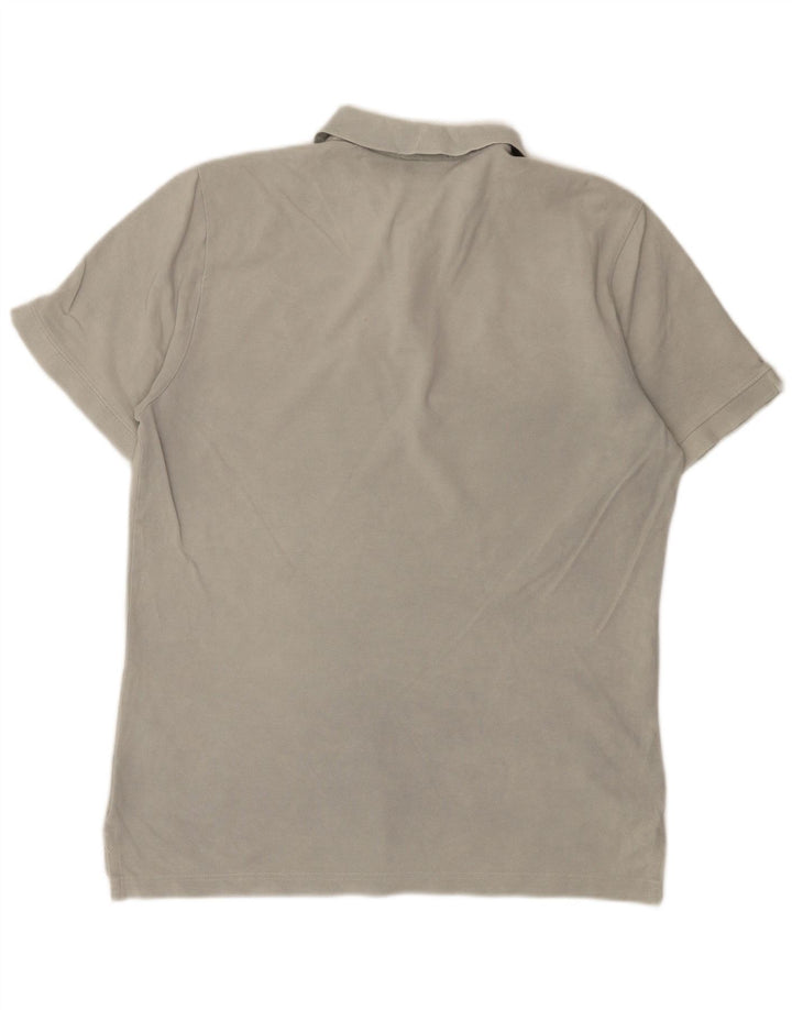 Polo Nike da uomo in cotone grigio medio