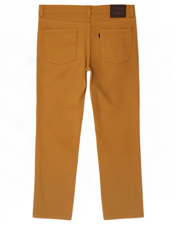 Levi's Uomo 511 Pantaloni Casual Slim W34 L32 Cotone Beige