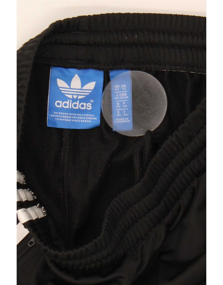 Pantaloni della tuta da donna Adidas UK 4 XS poliestere nero
