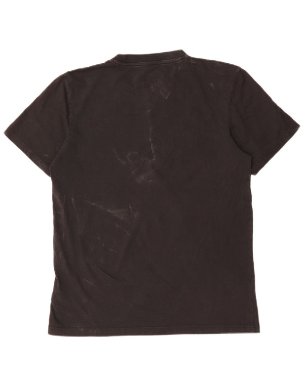 T-shirt grafica da uomo Adidas Top piccola in cotone nero