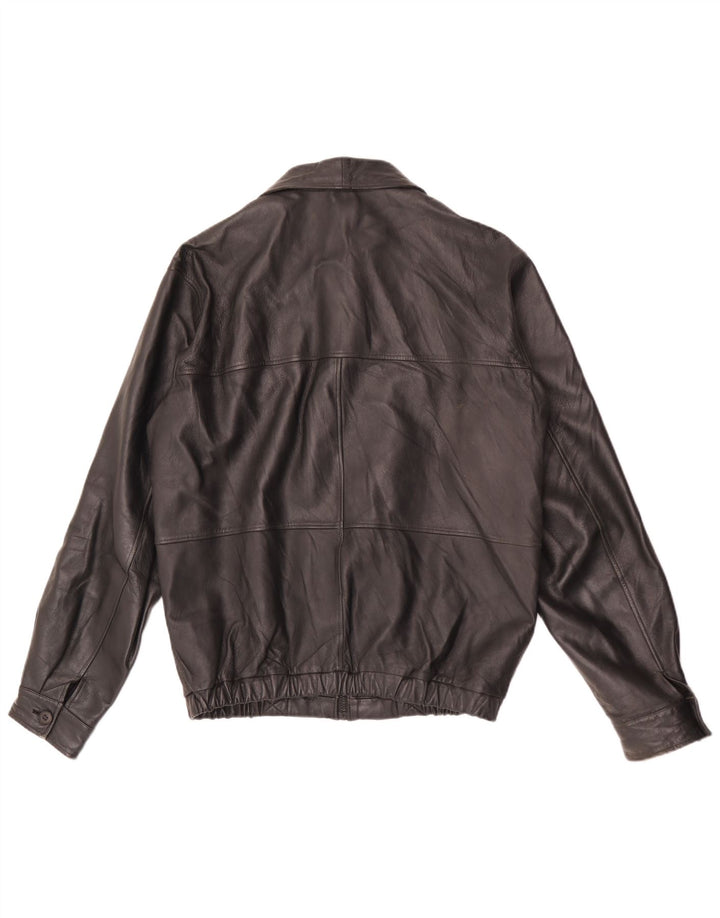 Giacca in pelle da uomo Scout UK 38 Pelle nera media