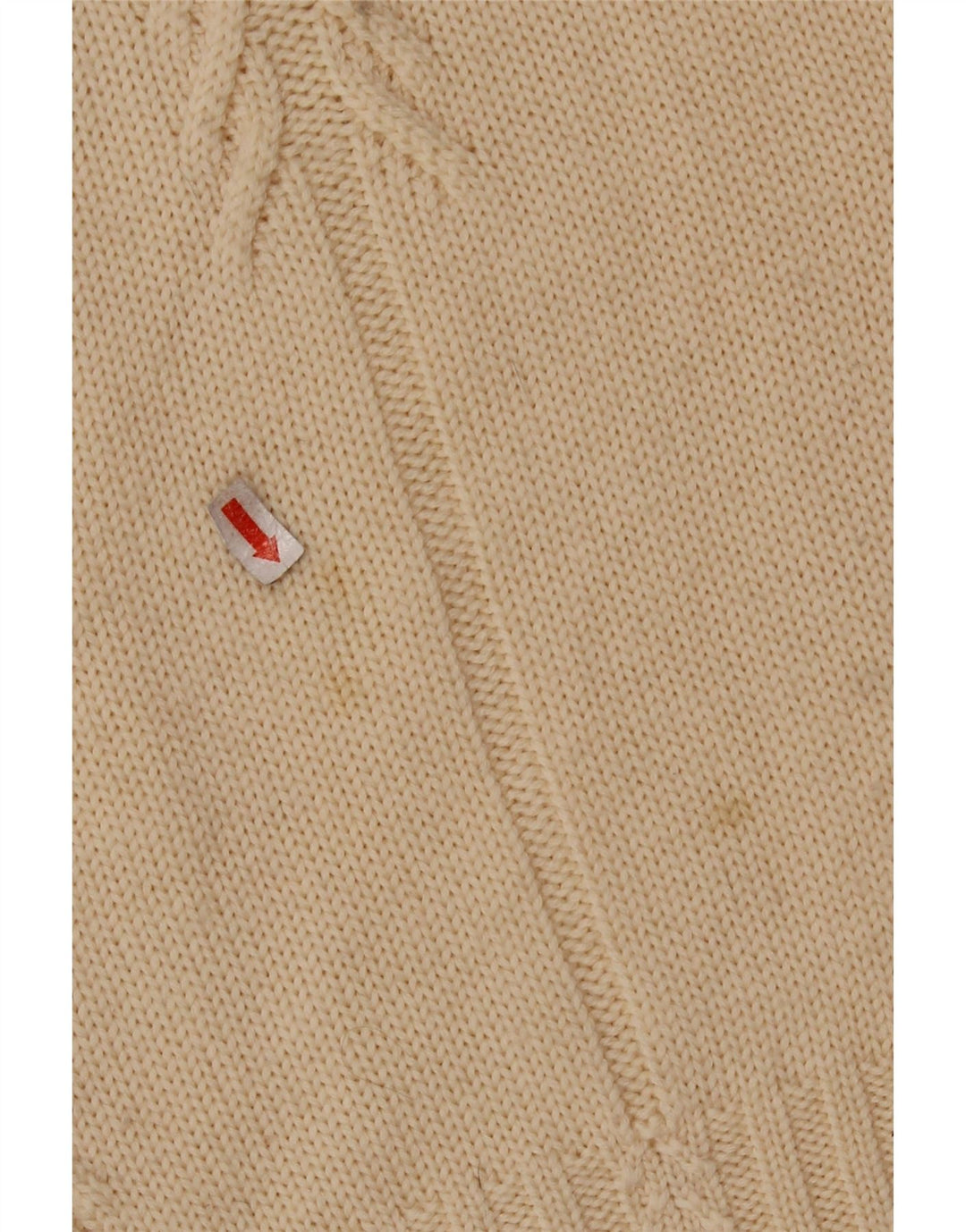 FRANCESCA Maglione da donna con collo alto e maglione UK 16 Large Beige New Wool