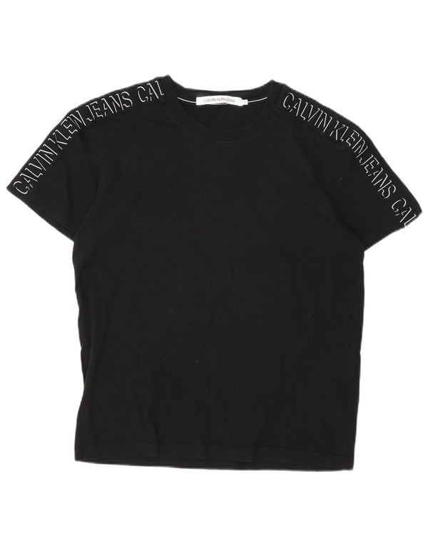 Maglietta grafica da uomo Calvin Klein Jeans Top piccola nera