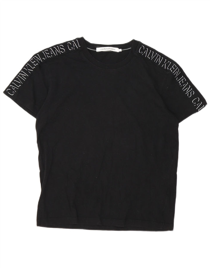 Maglietta grafica da uomo Calvin Klein Jeans Top piccola nera