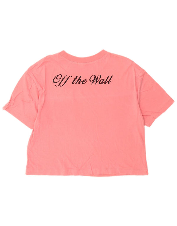 T-shirt grafica oversize corta da donna Vans UK 6 XS Rosa