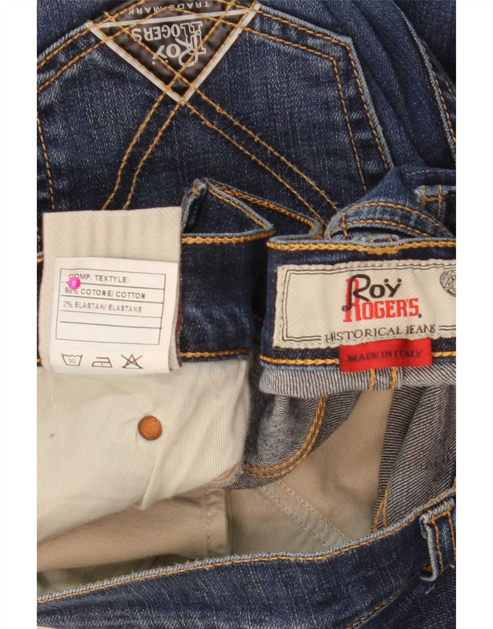 Jeans slim da uomo Roy Rogers W34 L32 cotone blu