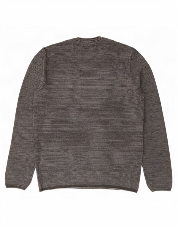 Maglione maglione girocollo da uomo Jack & Jones piccolo cotone grigio