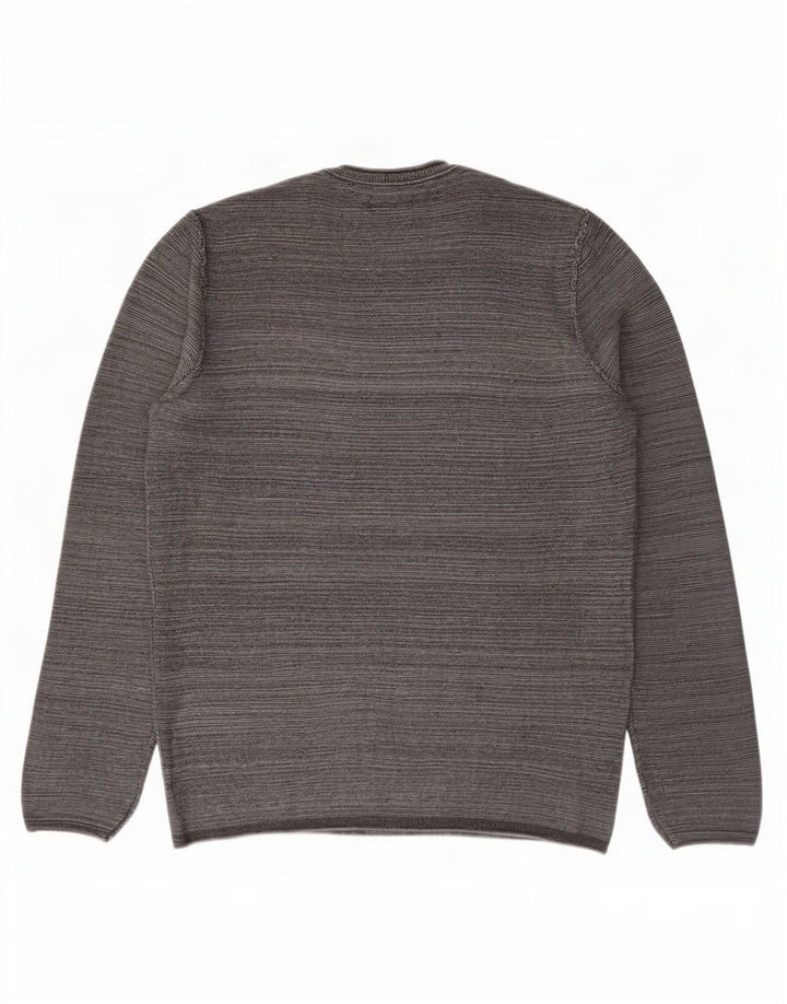 Maglione maglione girocollo da uomo Jack & Jones piccolo cotone grigio