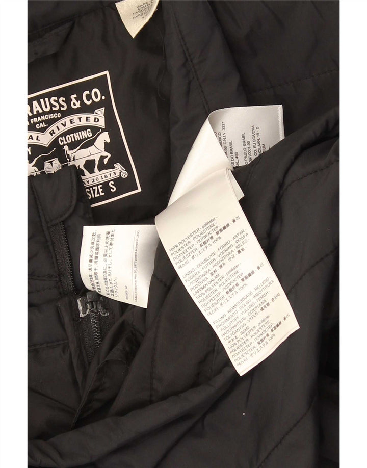 Giacca imbottita da uomo Levi's UK 36 piccola in poliestere nero