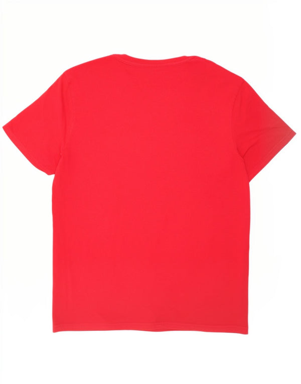 T-shirt grafica da uomo Tommy Hilfiger Top XL rossa