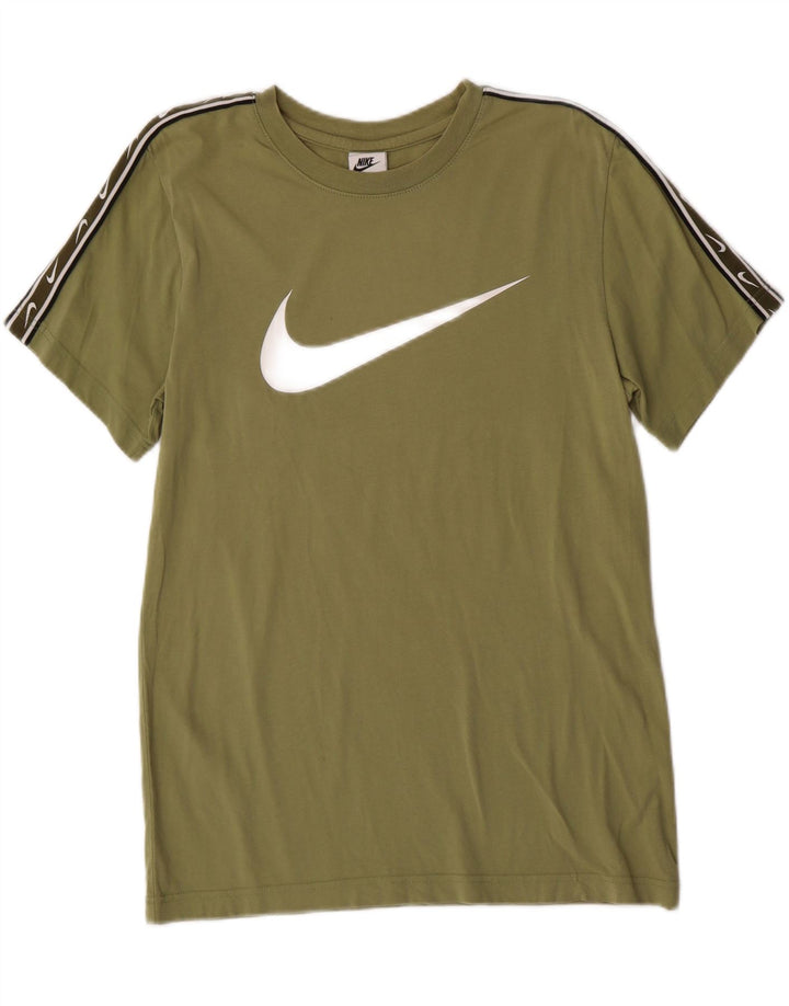 NIKE Mens Graphic T-Shirt Top Small Green Vintage Nike and Second-Hand Nike from Messina Hembry 