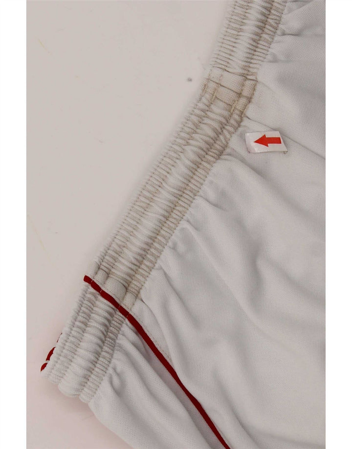 Pantaloncini sportivi Adidas Climalite da uomo grandi in poliestere bianco