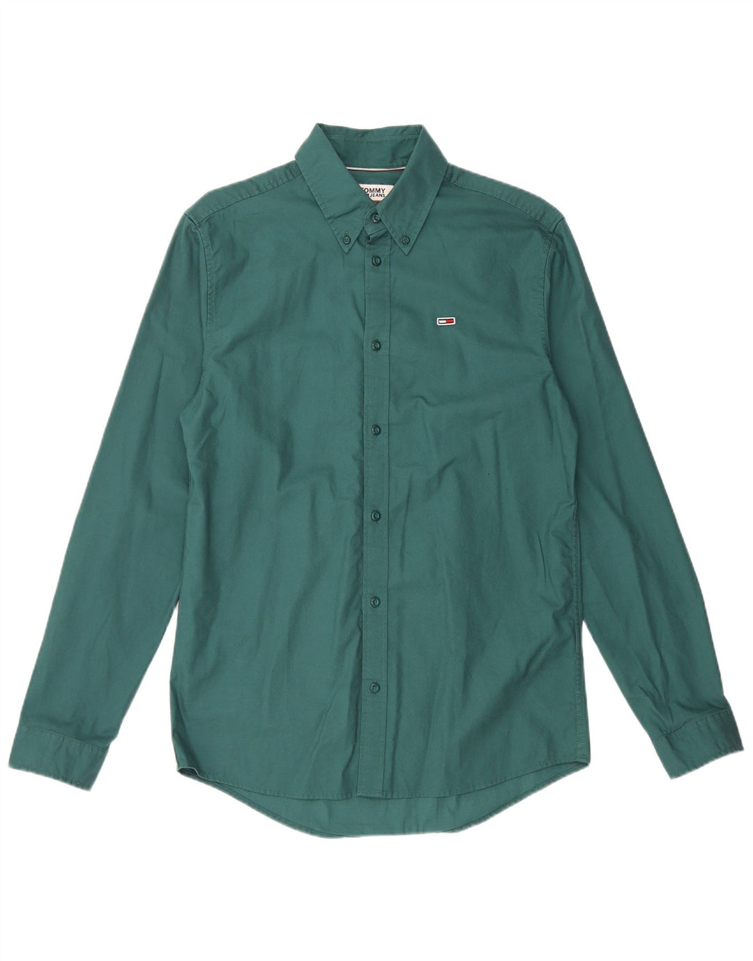 TOMMY HILFIGER Camicia Uomo Piccola Verde Cotone
