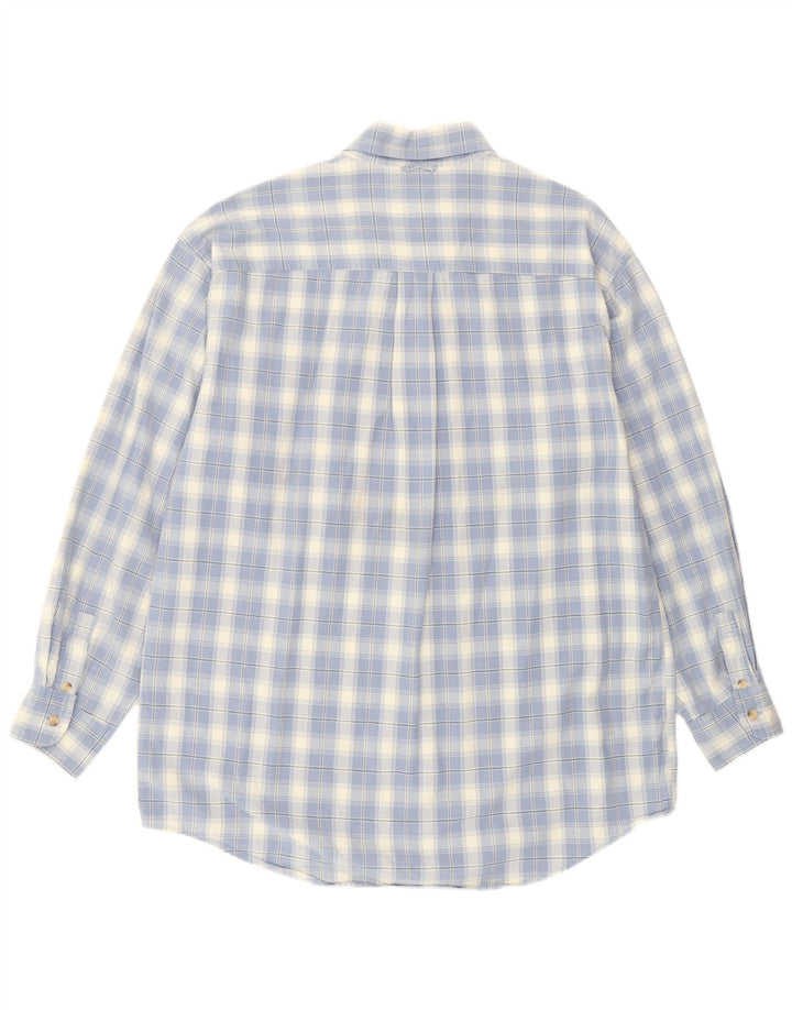 Camicia da uomo Timberland in cotone a quadri blu medio