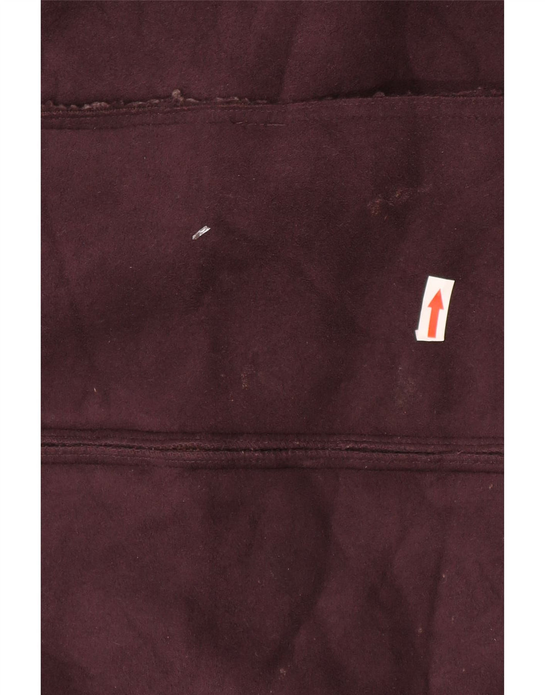 Gilet Sherpa da donna Marks & Spencer UK 12 poliestere bordeaux medio