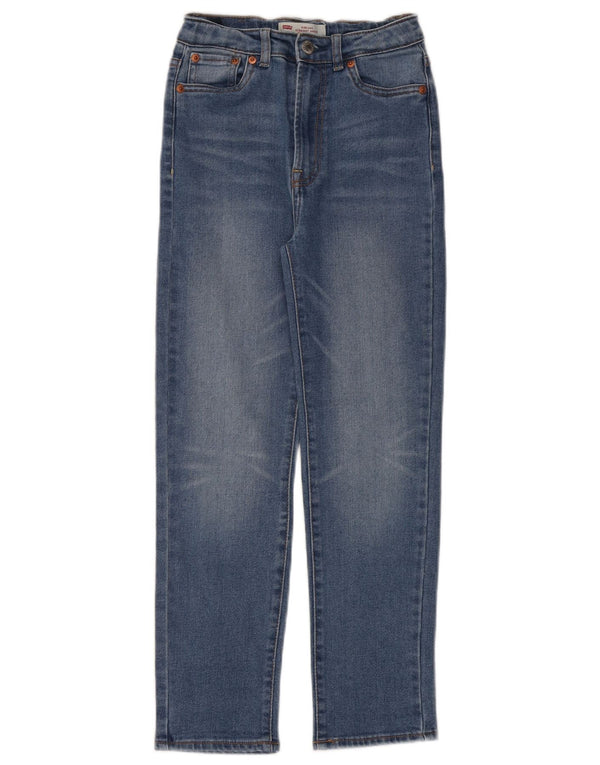 Jeans dritti Levi's Ribcage per ragazzi 9-10 anni W24 L25 cotone blu