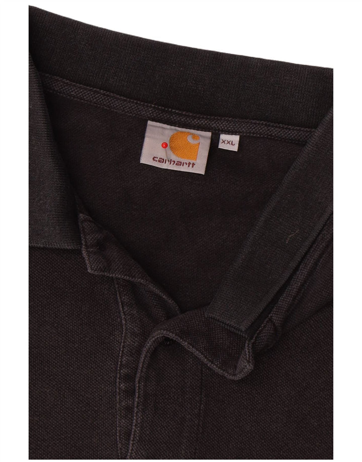 Polo Carhartt da uomo 2XL in cotone nero