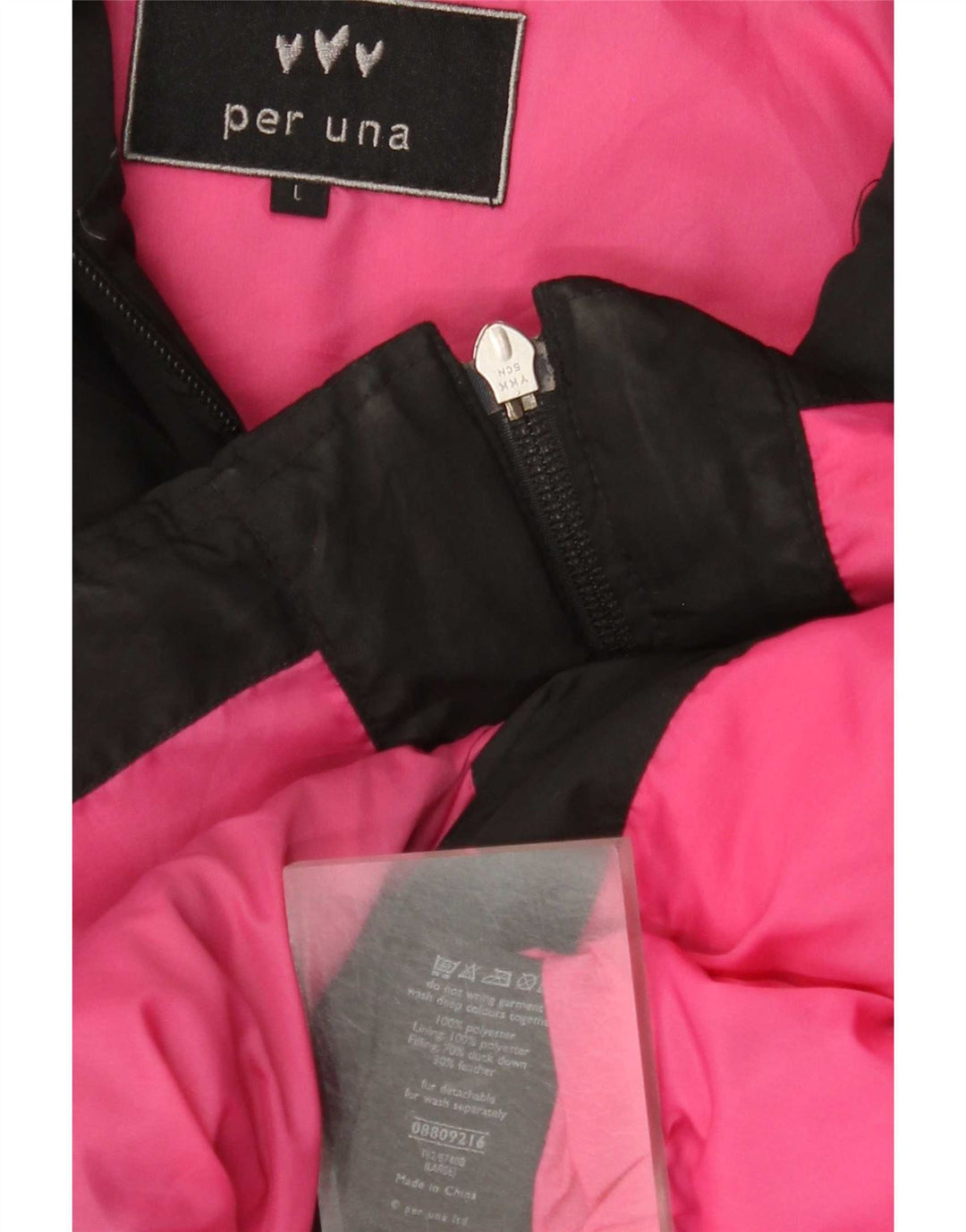 Cappotto imbottito con cappuccio da donna Per Una UK 16 grande poliestere nero