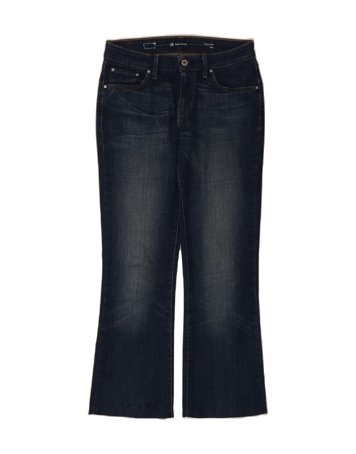 LEVI'S Womens Demi Curve Classic Rise Bootcut Jeans W28 L27 Navy Blue Vintage Levi's and Second-Hand Levi's from Messina Hembry 