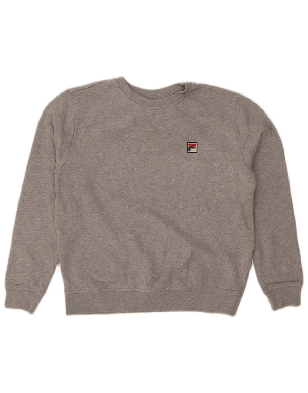 Felpa da donna Fila Jumper UK 14 Cotone chiazzato grigio medio