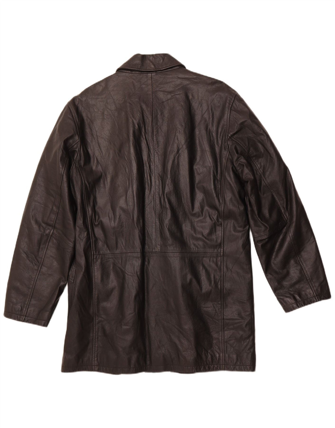 CONBIPEL Mens Leather Coat IT 52 XL Black Leather
