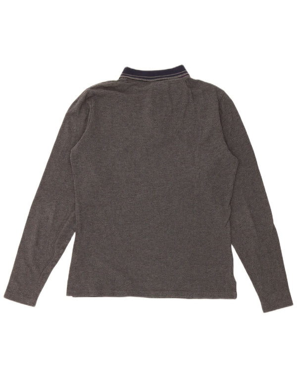 Polo da rugby da uomo a maniche lunghe Trussardi Jeans Small Grey Colourblock